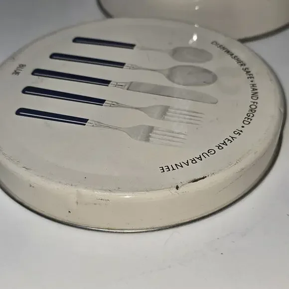 Vintage Stanley Roberts Spectrum Flatware Canister – Mid Century Modern Striped - Picture 14 of 14